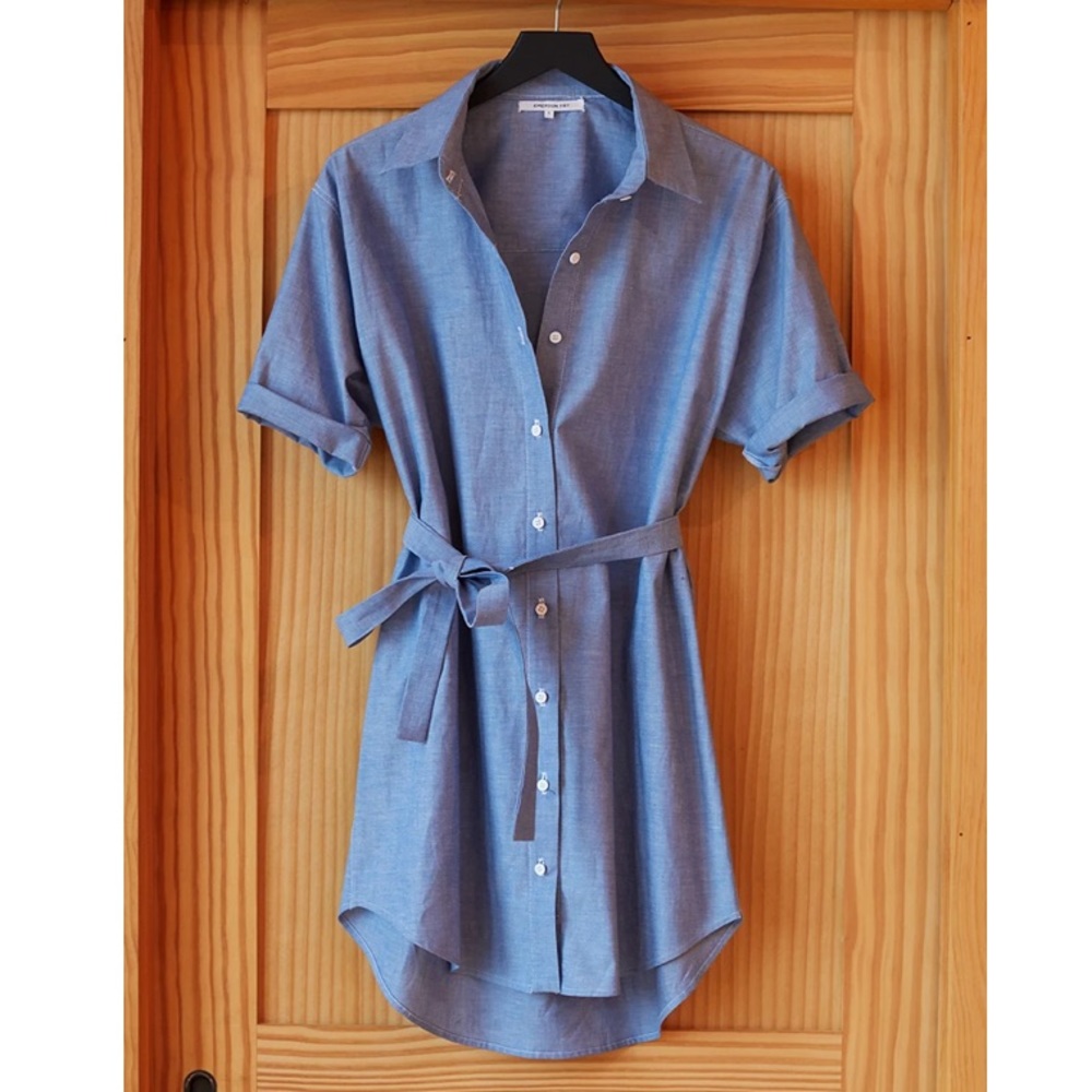 Emerson Fry Short Sleeve Shirtdress- Chambray